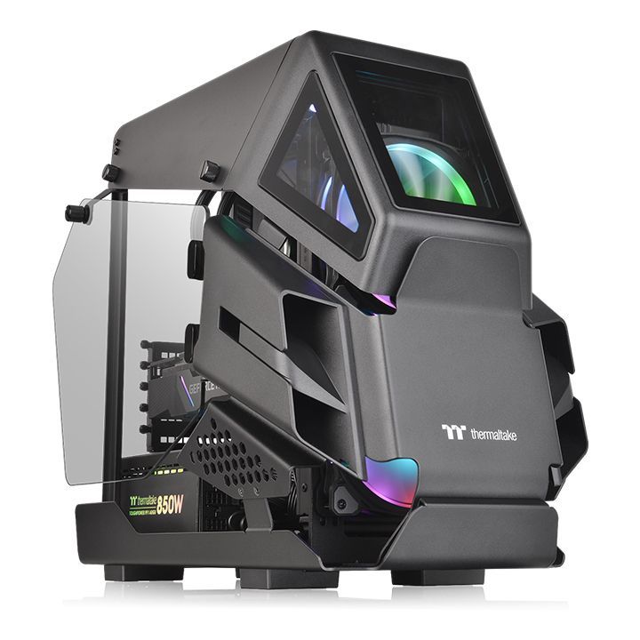 Thermaltake AH T200 - Computerbehuizing - Zwart
