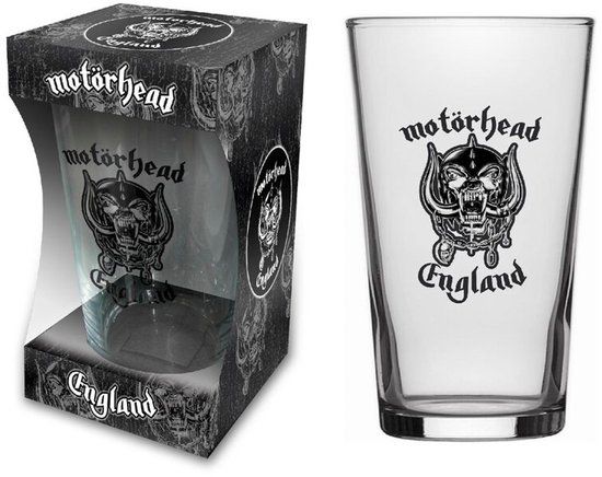 Motörhead England Unisex Bierglas - transparant