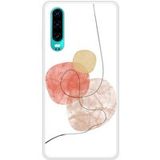One line Rubberen siliconen hoesje compatibel met P30 rood