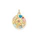Thomas Sabo PE962-471-7 Vergoldeter Kettenanhänger mit Glücksrad Damen