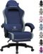 GTPLAYER - Gaming Stoel - Ergonomisch met Ademende Stof en Voetensteun - Blauw