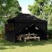 Maison Exclusive - Tente de réception pliable avec système pop-up et 4 parois latérales, noir
