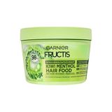 Garnier Fructis Verfrissend Kiwi Menthol Hair Food, multifunctioneel haarmasker met kiwi-water en menthol voor vocht en frisheid, 400 ml