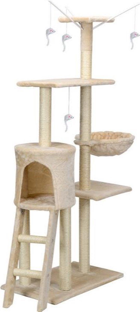 Viking Choice Krabpaal kattenboom XXL 135 x 97 x 55 cm beige