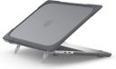 Lunso MacBook Air 13 inch (2022-2026) Armor Cover Hoes met Pootjes - Grijs