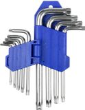 Merkloos / Sans marque Interbosch B.V. Torx 9-delige sleutelset / schroevendraaier set met houder