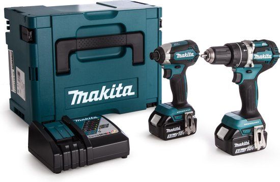 Makita DLX2180TJ 18V Combi Set - Klopboormachine & Slagschroevendraaier - 2x 5.0Ah Accu