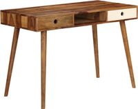 vidaXL Schrijftafel - 110x55x76 cm - Massief Acaciahout
