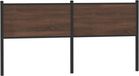 vidaXL Hoofdbord - 180 cm - Bois traité et acier - Chêne brun