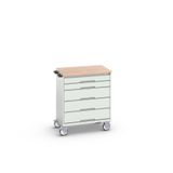 Bott Verso Mobiele Kast | 800x600x980mm | 5 Laden | MPX Top | RAL 7035