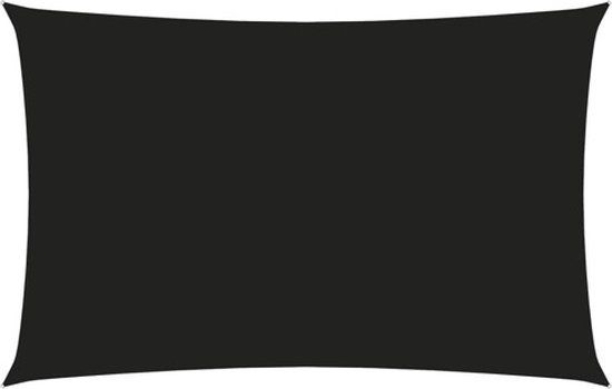 vidaXL Zonnescherm rechthoekig 4x7 m oxford stof zwart - groen