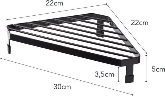 Yamazaki Hoekrek voor Fornuis - Tower - Zwart