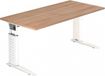 hjh OFFICE PRO Unda 16 W - Walnoot - Melamine-gecoate spaanplaat