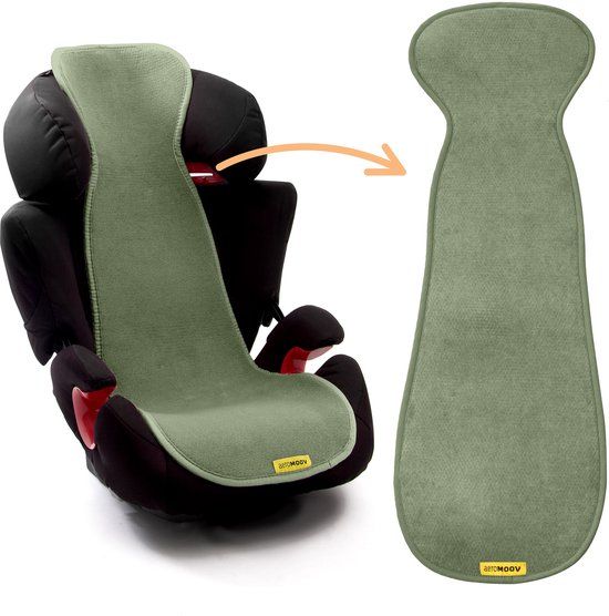 AeroMoov Air Layer – Inlegkussen Autostoel – Ademend & Warmteregulerend - Groep 2 en 3 - Green Moss