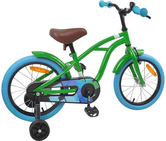 vidaXL Kinderfiets 16 Inch Groen