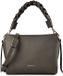 Coccinelle Leren schoudertas Boheme Grana Double Crossbody Double Grainy Leather Fango / Honey donkergroen