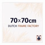 Dutch Frame Factory Fotolijst 70x70 cm - Kunststof - Wit Hoogglans - Easy