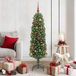 Prolenta Maison Exclusive Kunstkerstboom met 150 LED-lampjes, inclusief standaard, groen, 150 cm