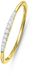 Lucardi Dames Ring met 11 diamanten 0,06ct - Ring - Cadeau - 14 Karaat Goud - Geelgoud
