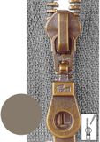 Opti Prym Ritssluiting Metaal 6mm Antiek Messing Deelbaar Lever #884 45 cm