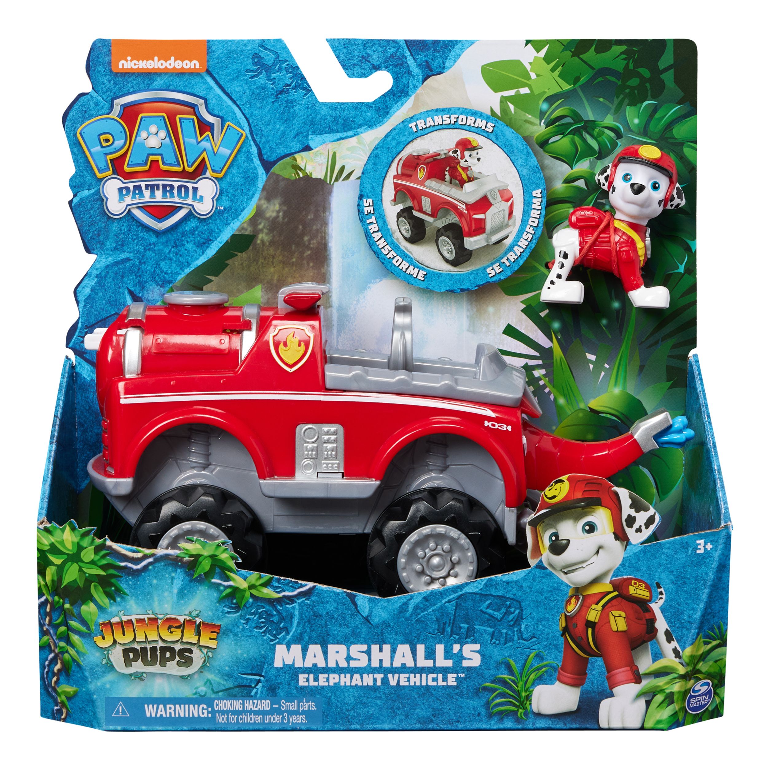 PAW Patrol Jungle Pups - Marshall's Fire Truck with Figure