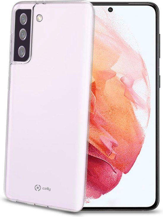 Celly Gelskin Siliconen hoesje - Geschikt voor Samsung Galaxy S21 - TPU Back cover - Transparant