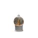 Konstsmide Led-kogellantaarn, "kerstscenerie", wit, gevuld met water, selecteerbare energiefunctie, met 5-uurs timer, 1 warm witte diode, werkt op batterijen en USB, binnen, 3 x AA 1,5 V (excl.)