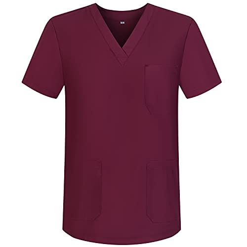 MISEMIYA Unisex Scrub Top - V-Neck Medical Uniform - 817