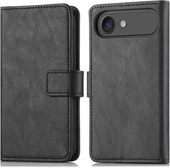 imoshion Hoesje - Geschikt voor Apple iPhone Air - Luxe Bookcase - Zwart