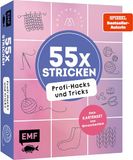 55 Maschenfein 55 x stricken - Profi-Hacks und Tricks | Dein Kartenset von @maschenfein: 55 Karten mit Schritt-für-Schritt-Anleitungen aller komplizierten Stiche | ... Projekttasche, unterwegs oder zum Verschenken