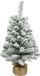 Everlands kunst kerstboom - H60 cm - met sneeuw - kunstboom - jute zak - Imperial snowy