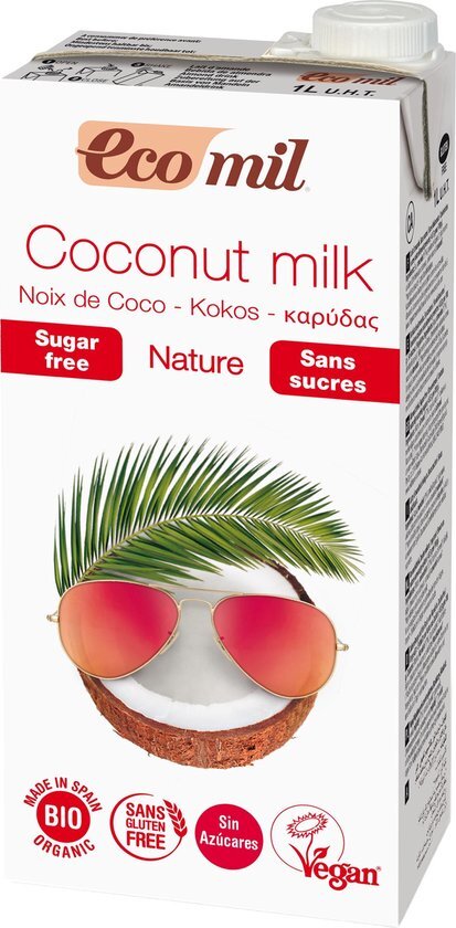 Ecomil Nature Suikervrij Bio Kokosmelk 1000ml