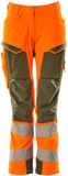 Mascot Accelerate Safe Broek met kniezakken 19078-511 - hi-vis oranje/mosgroen - C50