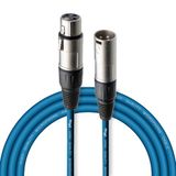 Stagg SMC3 CBL 3 m XLR naar XLR microfoonkabel - blauw