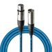 Stagg SMC3 CBL 3 m XLR naar XLR microfoonkabel - blauw