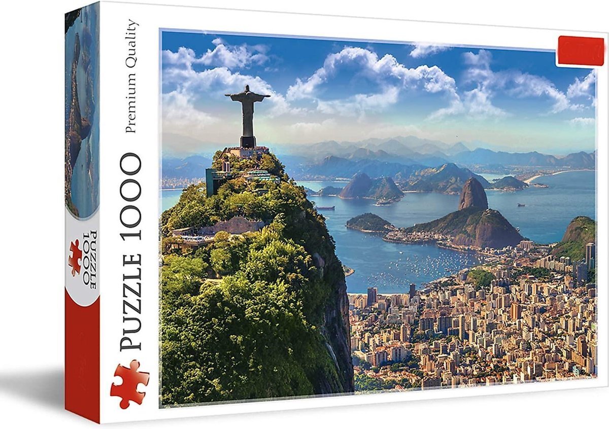 R&B Puzzel Christ the Redeemer (Christus de Verlosser) - 1000 Stukjes - Brazilie - 7 Wereldwonderen - Cristo Redentor