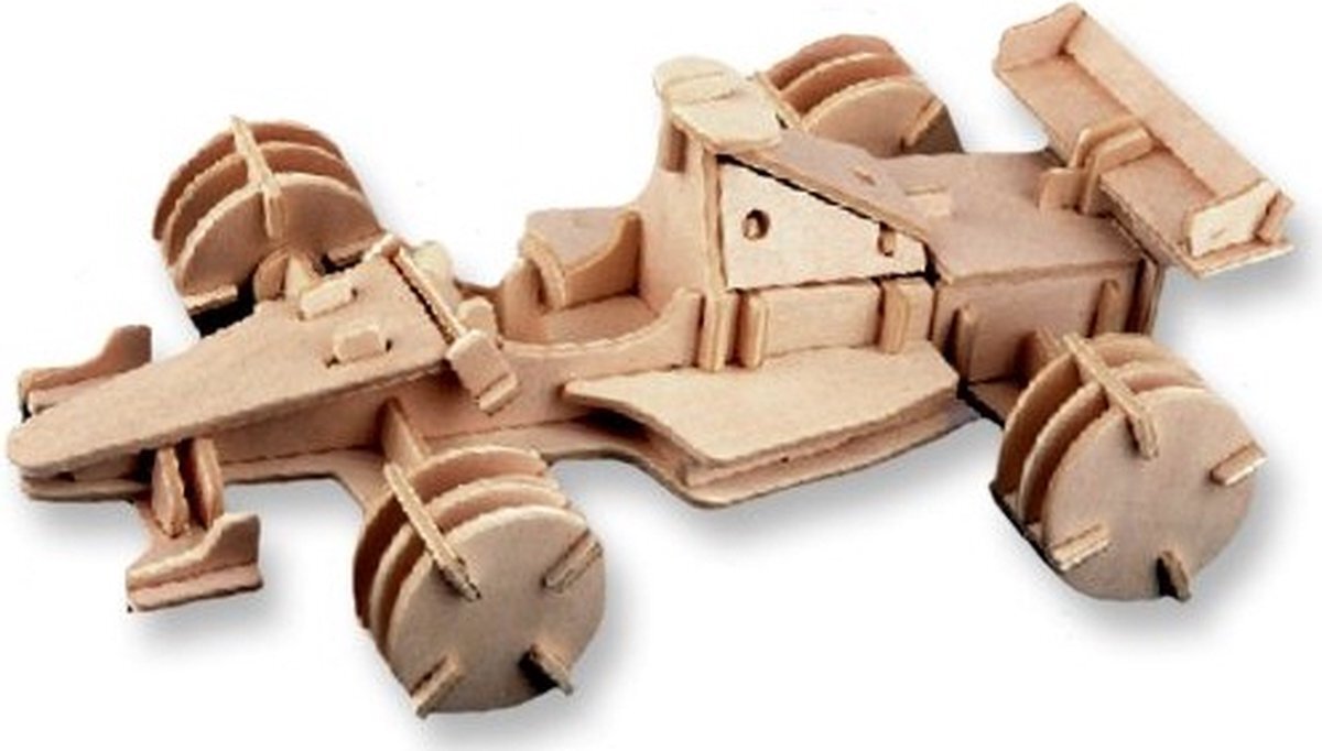 De Bouwplaats 3D Puzzel Bouwpakket Formule 1- hout