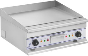 Royal Catering Dubbele elektrische grillplaat - 60 cm - glad - 2 × 3.750 W