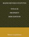 MAINE REVISED STATUTES TITLE 33 PROPERTY 2026 EDITION