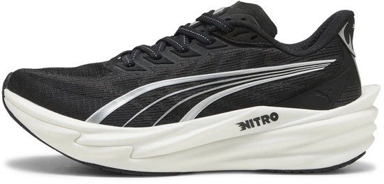 Puma Deviate Nitro 4 Hardloopschoenen voor dames, zwart/wit, maat 40