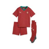 PUMA Portugal 2026 mini-thuistenue, Groen/Rood, Maat 4-5Y