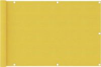 vidaXL Balkonscherm 90x400 cm HDPE Geel