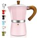6 tasses cafetière italienne en aluminium pour café moka