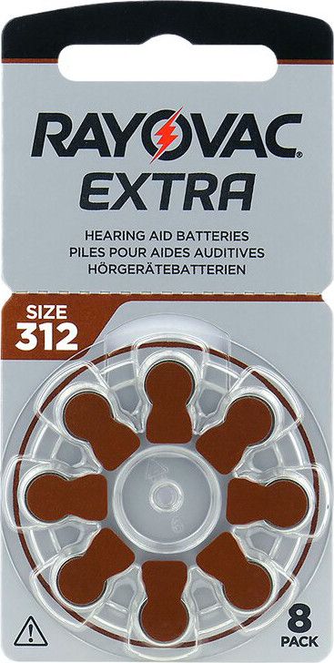 Rayovac 312 - PR41 Extra Hoorapparaat Batterijen - 8 stuks