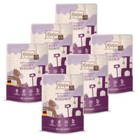 MjAMjAM - Alimentation humide premium pour chats - Quetschie Pur plaisir de viande - délicieux sanglier pur, lot de 6 (6x300g), sans céréales