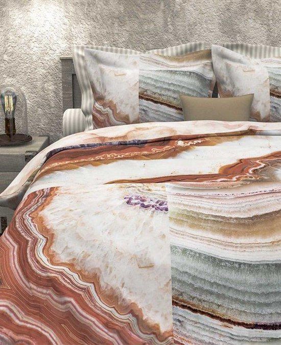 Heckett & Lane Kimi Dekbedovertrek Lits-jumeaux 240x200/220 cm - Terra/Rose