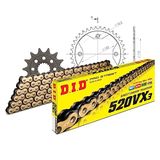 Kettingset DID Kettingset staal 520VX3 / 94 klinkslot voor Honda TRX ER R SporTrax 450 cc