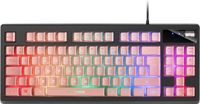 Mars Gaming MKAXPFR Toetsenbord USB Frans Zwart, Roze