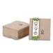 GREENBOX Milieuvriendelijke biologische servetten van gerecycled papier, hoogwaardige papieren servetten, 10 x 10 cm, 100 stuks cocktailservetten, ongebleekt, biologisch afbreekbaar, composteerbaar