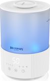 Brandson humidificateur, 2,5 litre, ultrasonique, écran LED, blanc